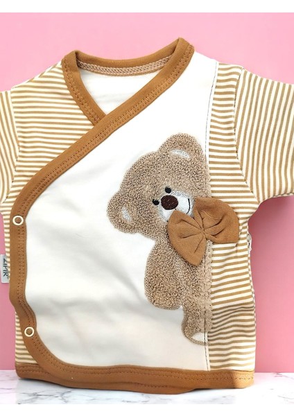 Erkek Bebek 0-3 Ay Süzene Ayıcıklı 5li Set %100 Pamuktan modelleri