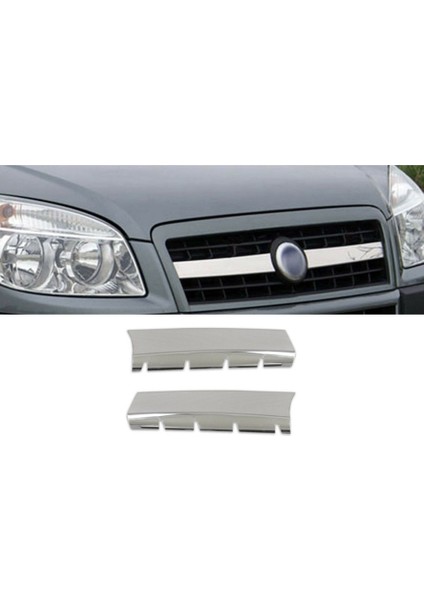 Paspasgaraji Fiat Doblo Krom Ön Panjur 2 Prç 2006-2010