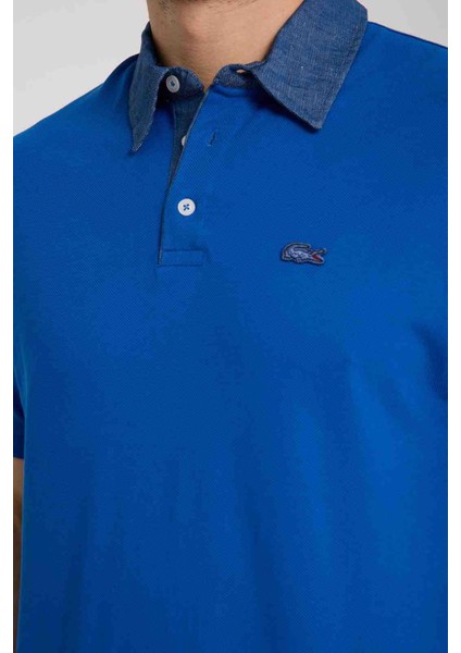 Polo Mono Yaka Saks Mavi Regular Fit fiyatları
