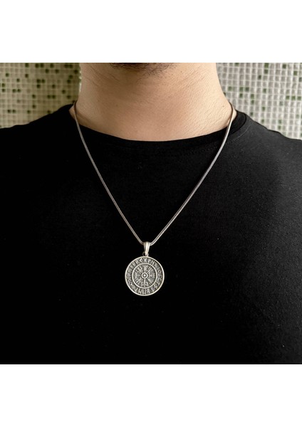 925 Ayar Gümüş Viking Pusuları Tasarım Erkek Kolye modelleri