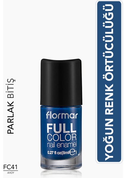 Full Color Ultra Yüksek Pigmentli & Parlak Bitişli Oje (FC41 Ahoy) 8682536078566