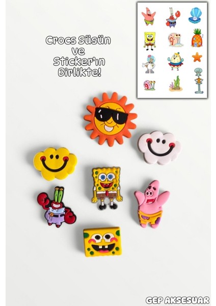 Jibbitz Terlik Süsü 7'li Set