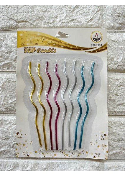 - 8 Adet Pasta Mum Karışık Renk Inslm