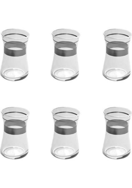 Başak 42361 Heybeli Platin Dekor 12 Adet Çay Bardağı