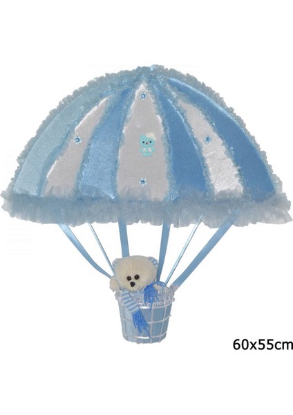 - Uçan Balon Bebek Kapı Süsü Mavi 60 cm Inslm