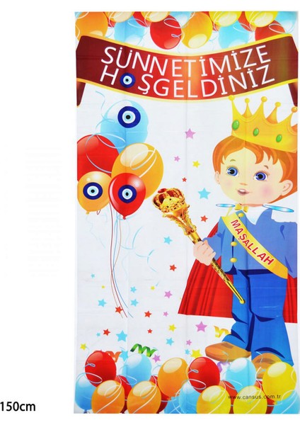 - Sünnet Temalı Plastik Duvar Afişi 150 cm Inslm