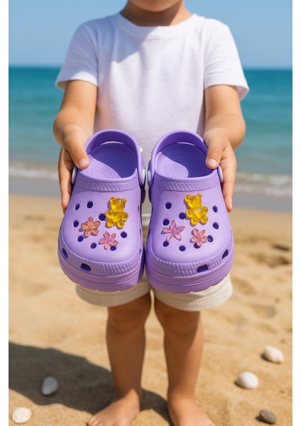 Jelibonlu Boncuklu Kız Çocuk Sandalet-Terlik fiyatları