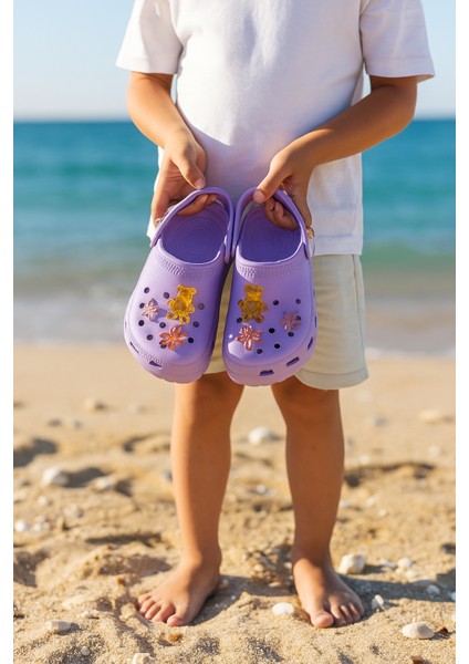 Jelibonlu Boncuklu Kız Çocuk Sandalet-Terlik modelleri