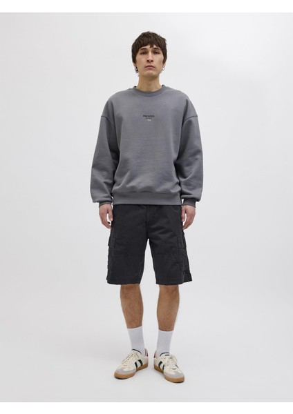 Jack & Jones Jpstcole Mateo Erkek Kargo Şort – %100 Pamuk, Rahat Kesim, Çok Cepli