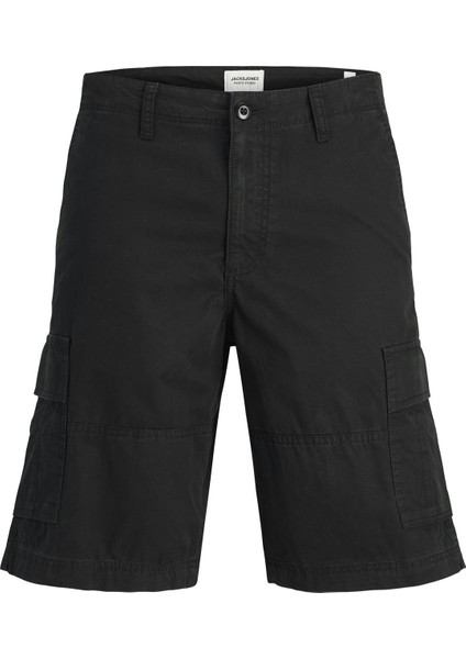 Jack & Jones Jpstcole Mateo Erkek Kargo Şort – %100 Pamuk, Rahat Kesim, Çok Cepli