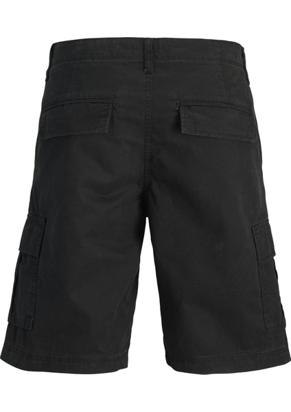 Jack & Jones Jpstcole Mateo Erkek Kargo Şort – %100 Pamuk, Rahat Kesim, Çok Cepli