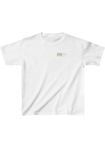 Unisex Çocuk Baskılı T-Shirt - Beyaz