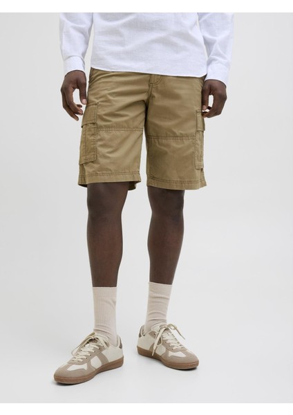 Jack & Jones Jpstcole Mateo Erkek Kargo Şort – %100 Pamuk, Rahat Kesim, Çok Cepli fırsatları