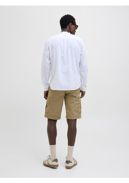 Jack & Jones Jpstcole Mateo Erkek Kargo Şort – %100 Pamuk, Rahat Kesim, Çok Cepli indirimleri