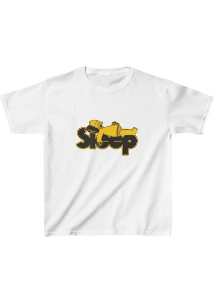 Unisex Çocuk Baskılı T-Shirt - Beyaz