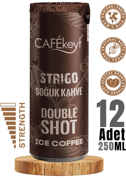 Sütlü Kahveli Içecek, Double Shot Ekstra KAHVE250 ml x 12ADET