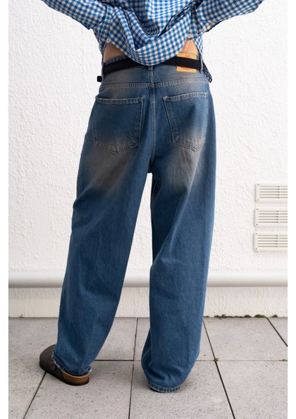 Baggy Fıt Mavi Jean modelleri