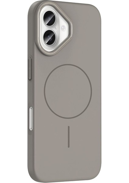 Iphone 16 Plus Uyumlu Magsafe Özellikli Pürüzsüz Yüzey Sert Pc Silikon Kılıf