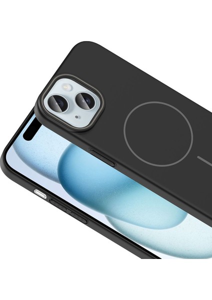 Iphone 15 Uyumlu Magsafe Özellikli Pürüzsüz Yüzey Sert Pc Silikon Kılıf modelleri