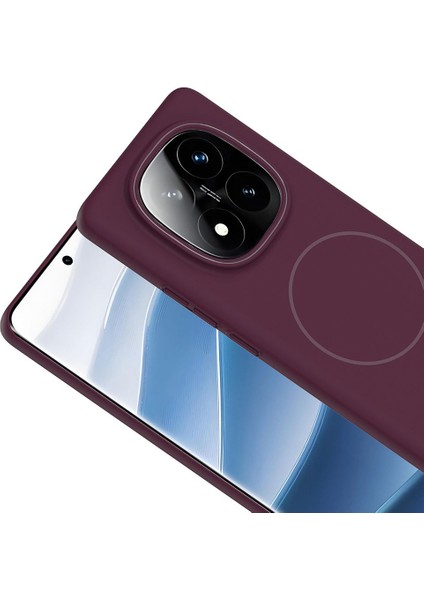 Xiaomi Redmi Note 14 Pro 4g Uyumlu Magsafe Özellikli Pürüzsüz Yüzey Sert Pc Silikon Kılıf