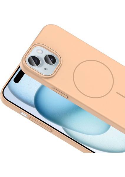 Iphone 15 Uyumlu Magsafe Özellikli Pürüzsüz Yüzey Sert Pc Silikon Kılıf