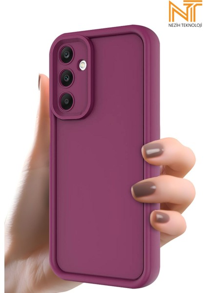 samsung Galaxy A25 Uyumlu Kamera Korumalı Parlak Stil Tasarım Kapak