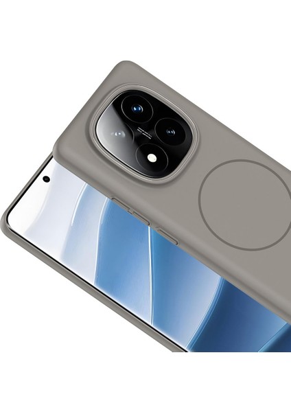 Xiaomi Redmi Note 14 Pro Plus Uyumlu Magsafe Özellikli Pürüzsüz Yüzey Sert Pc Silikon Kılıf