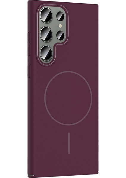 Samsung Galaxy S23 Ultra Uyumlu Magsafe Özellikli Pürüzsüz Yüzey Sert Pc Silikon Kılıf modelleri