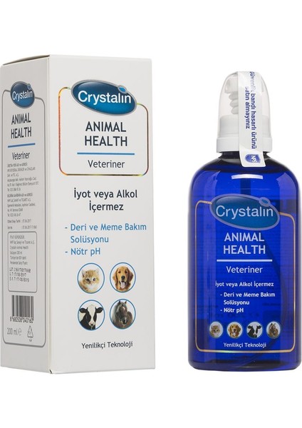 Crystalin Kedi Köpek Için Göz, Kulak ve Ağız Bakım Solüsyonu 250 ml