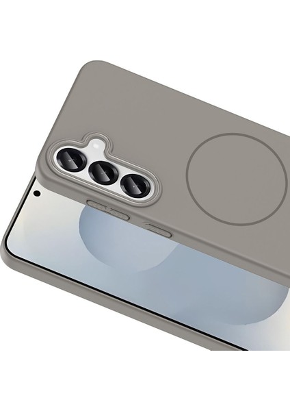 Samsung Galaxy S25 Uyumlu Magsafe Özellikli Pürüzsüz Yüzey Sert Pc Silikon Kılıf fiyatları
