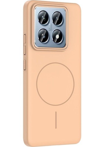 Xiaomi Mi 14T Pro Uyumlu Magsafe Özellikli Pürüzsüz Yüzey Sert Pc Silikon Kılıf