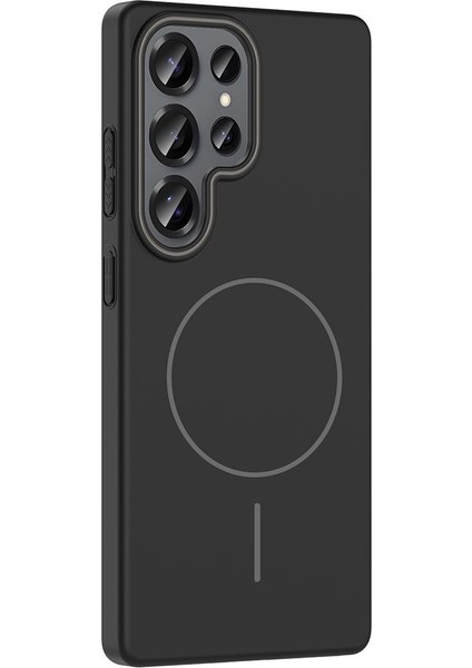 Samsung Galaxy S25 Ultra Uyumlu Magsafe Özellikli Pürüzsüz Yüzey Sert Pc Silikon Kılıf fiyatları