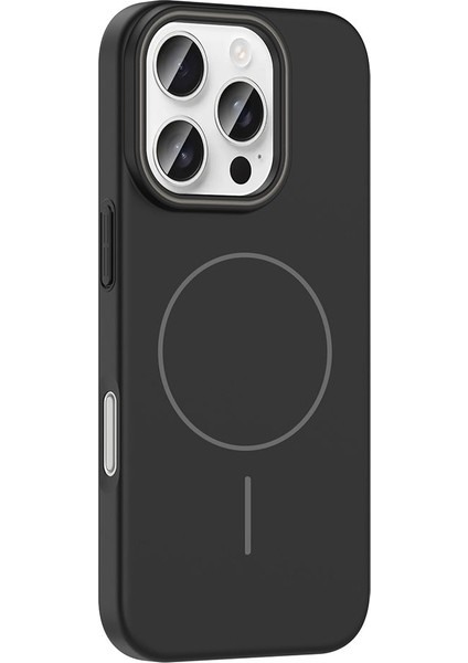 Iphone 16 Pro Uyumlu Magsafe Özellikli Pürüzsüz Yüzey Sert Pc Silikon Kılıf