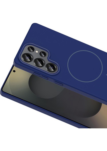 Samsung Galaxy S25 Ultra Uyumlu Magsafe Özellikli Pürüzsüz Yüzey Sert Pc Silikon Kılıf modelleri