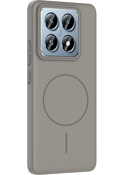 Xiaomi Mi 14T Pro Uyumlu Magsafe Özellikli Pürüzsüz Yüzey Sert Pc Silikon Kılıf