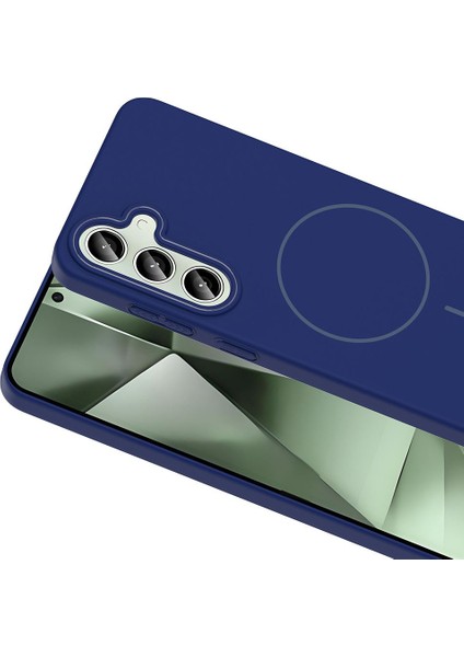 Samsung Galaxy S24 Fe Uyumlu Magsafe Özellikli Pürüzsüz Yüzey Sert Pc Silikon Kılıf modelleri