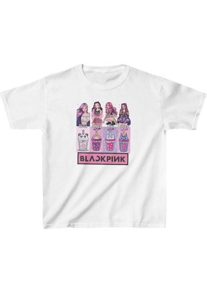 Unisex Çocuk Baskılı T-Shirt - Beyaz