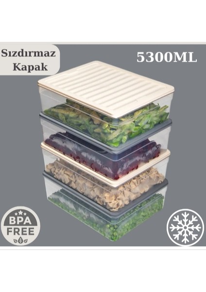 Saklama Kabı Buzdolabı Organizer Set Difriz Uyumlu Saklama Kabı Buzdolabı Düzenleyici