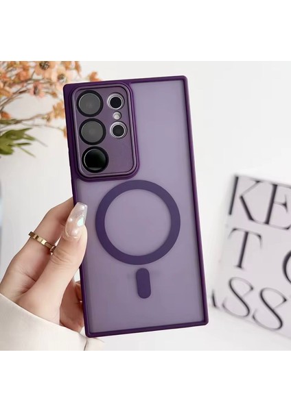 Samsung Galaxy A26 Uyumlu Magsafe Lens Korumalı Kılıf