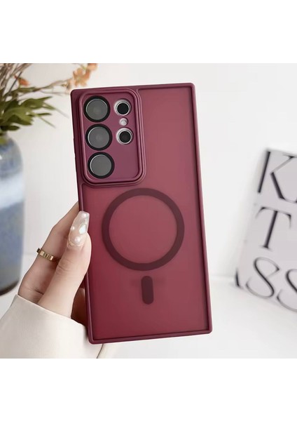 Samsung Galaxy A25 Uyumlu Magsafe Lens Korumalı Kılıf