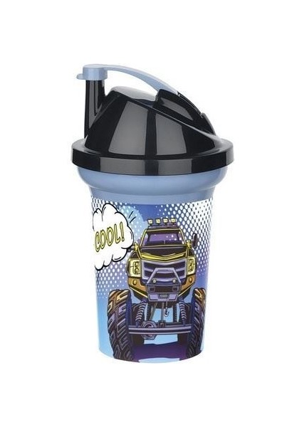 Tedy Pipetli Çocuk Içecek Bardağı Desenli Bardak 300ML