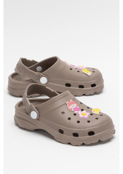 Çocuk Kaymaz Taban Deniz Plaj Havuz Terlik Sandalet Kahverengi fiyatları