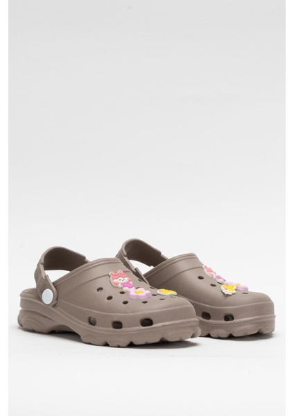 Çocuk Kaymaz Taban Deniz Plaj Havuz Terlik Sandalet Kahverengi modelleri