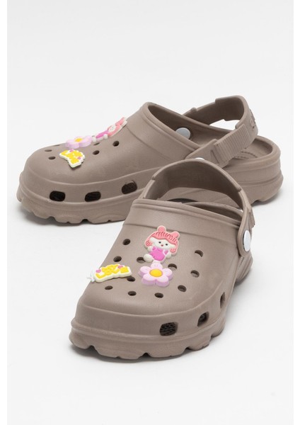 Çocuk Kaymaz Taban Deniz Plaj Havuz Terlik Sandalet Kahverengi indirimleri