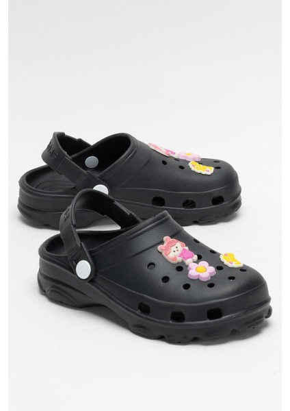 Çocuk Kaymaz Taban Deniz Plaj Havuz Terlik Sandalet Siyah fiyatları