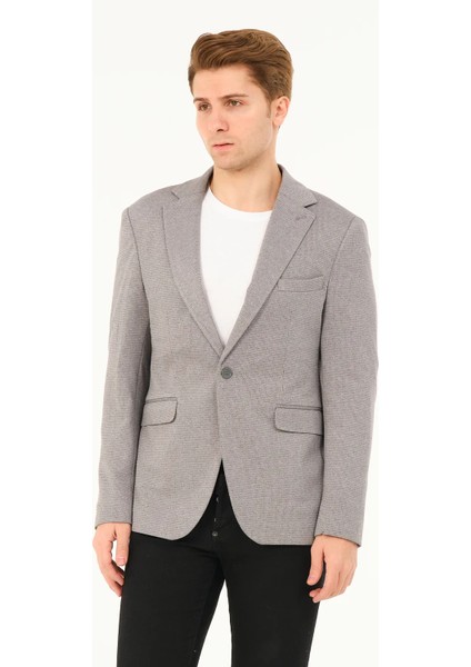 Erkek Slim Fit Blazer Ceket Gri modelleri