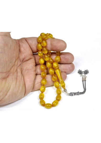 Ateş Kehribar Tesbih 8*12 mm (KHR-10972) fırsatları