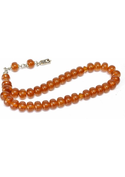 Ateş Kehribar Tesbih 8*10 mm (SKT-90121)