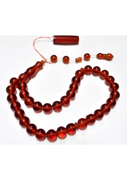 Ateş Kehribar Tesbih 12*12 mm (KHR-11045) modelleri