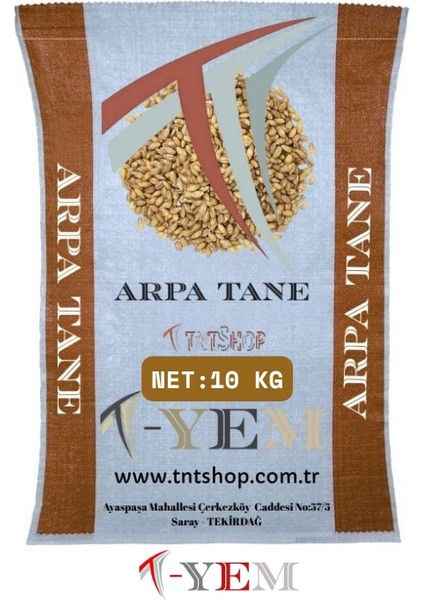 T-Yem Arpa Tane 10 kg - Çiftlik Hayvanları Için Kaliteli Yem Seçeneği